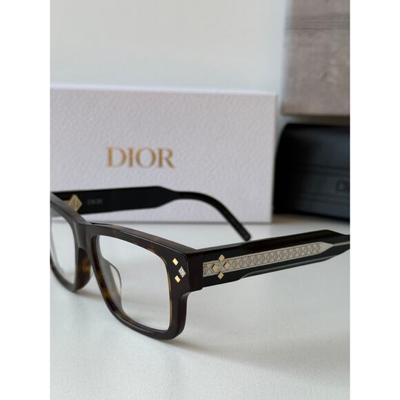 NEW Dior CD DiamondO S3I Eyeglasses Frames in Brown $640 - Picture 3 of 8